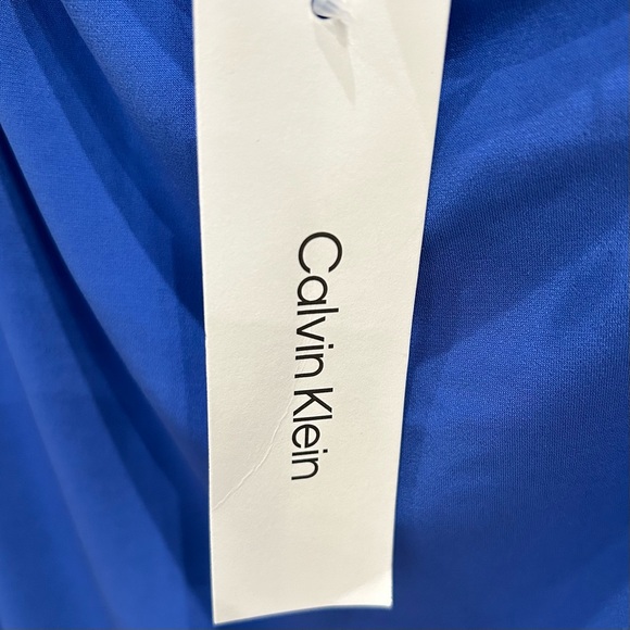 Calvin Klein cowl neck sleeveless top, cobalt blue, Sz Lg- New - Picture 6 of 11